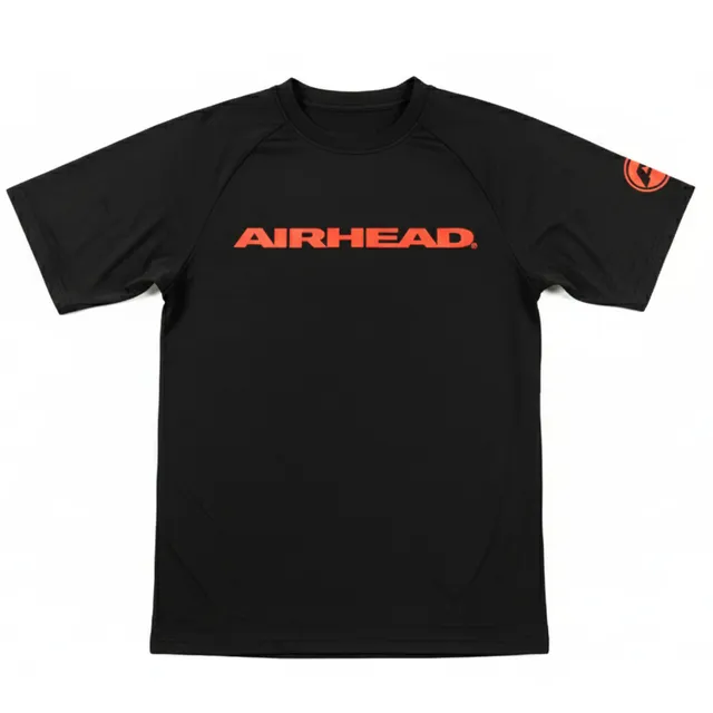 AIRHEAD Boating Accessories Short Sleeve T-Shirt maglietta nera S UPF 50+